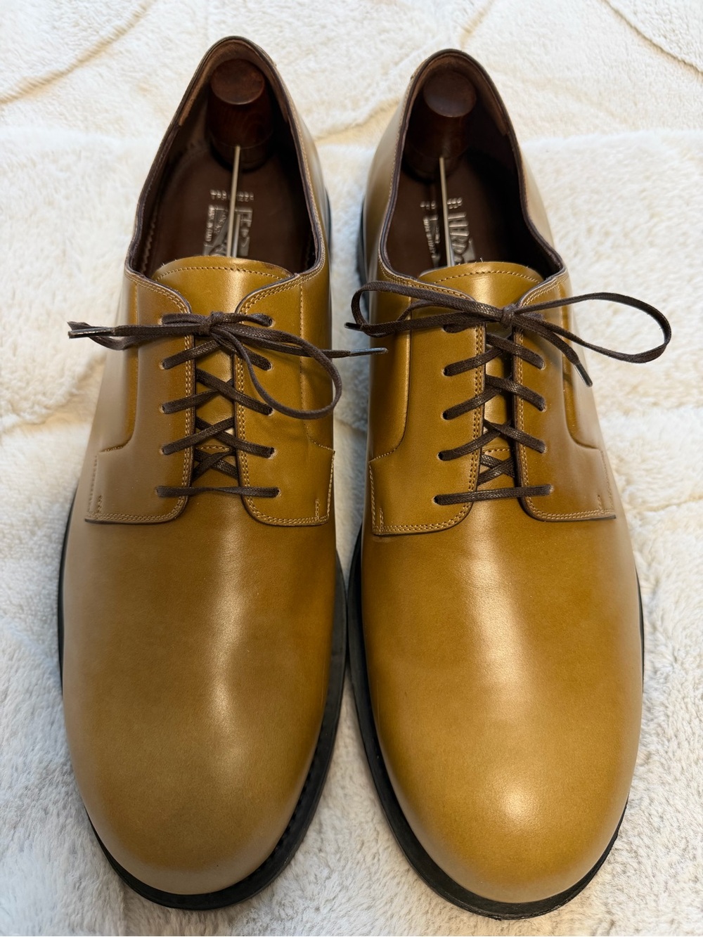 LIKE NEW! $1,495 Salvatore Ferragamo Tramezza Marius Derby Oxford Dress Shoes 14